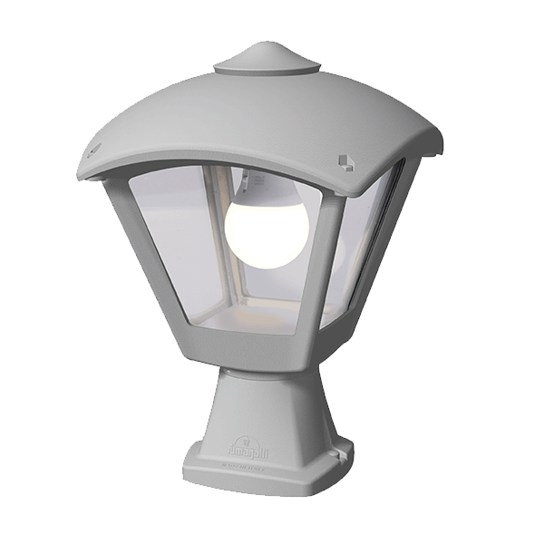 DARIO 250 GARDEN FLOOR LAMP 1XE27 IP55 GREY/CLEAR