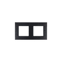 ELEMENT DOUBLE DECORATIVE ALUMINIUM PANEL, BLACK                                                                                                                                                                                                               