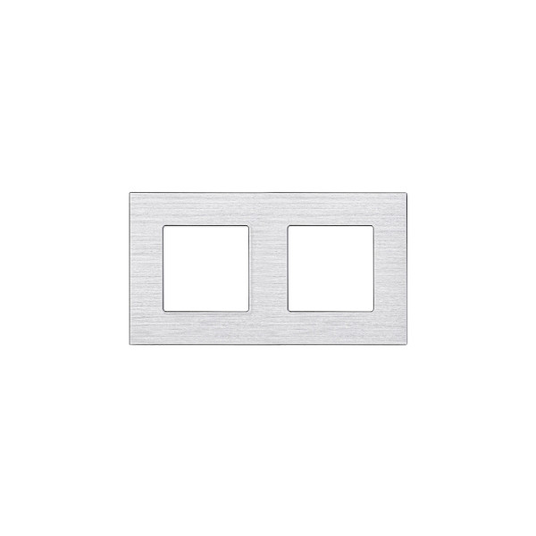 ELEMENT DOUBLE DECORATIVE ALUMINIUM PANEL, SILVER                                                                                                                                                                                                              