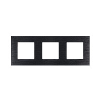 ELEMENT TRIPLE DECORATIVE ALUMINIUM PANEL, BLACK                                                                                                                                                                                                               
