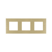 ELEMENT TRIPLE DECORATIVE ALUMINIUM PANEL, GOLD                                                                                                                                                                                                                