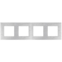 ELEMENT FOURFOLD DECORATIVE ALUMINIUM PANEL,SILVER                                                                                                                                                                                                             