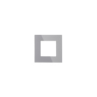 ELEMENT SINGLE DECORATIVE GLASS PANEL, GRAY                                                                                                                                                                                                                    
