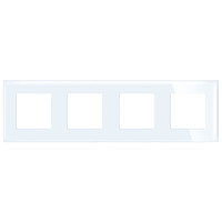 ELEMENT FOURFOLD DECORATIVE GLASS PANEL, WHITE                                                                                                                                                                                                                 