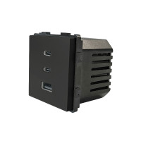 ELEMENT FAST CHARGER USB SOCKET 65W, BLACK                                                                                                                                                                                                                     