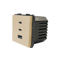 ELEMENT FAST CHARGER USB SOCKET 65W, GOLD                                                                                                                                                                                                                      