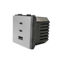ELEMENT FAST CHARGER USB SOCKET 65W, GRAY                                                                                                                                                                                                                      