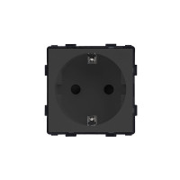 ELEMENT GERMAN SOCKET 16A, BLACK                                                                                                                                                                                                                               