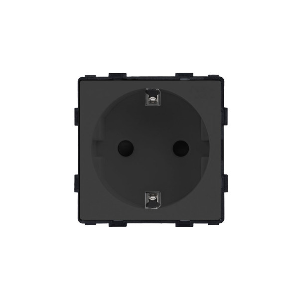 ELEMENT GERMAN SOCKET 16A, BLACK                                                                                                                                                                                                                               