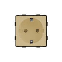 ELEMENT GERMAN SOCKET 16A, GOLD                                                                                                                                                                                                                                