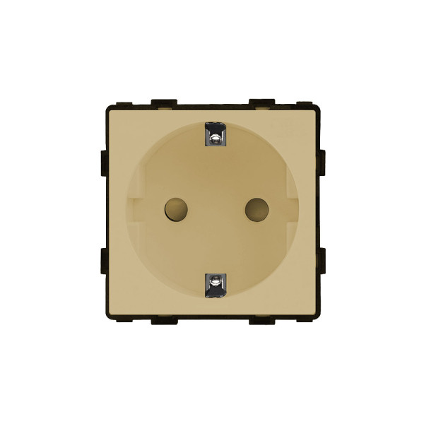 ELEMENT GERMAN SOCKET 16A, GOLD                                                                                                                                                                                                                                