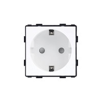 ELEMENT GERMAN SOCKET 16A, WHITE                                                                                                                                                                                                                               