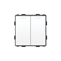 ELEMENT 2 GANG 1 WAY SWITCH, WHITE                                                                                                                                                                                                                             