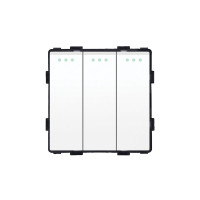 ELEMENT 3 GANG 1 WAY SWITCH, WHITE                                                                                                                                                                                                                             