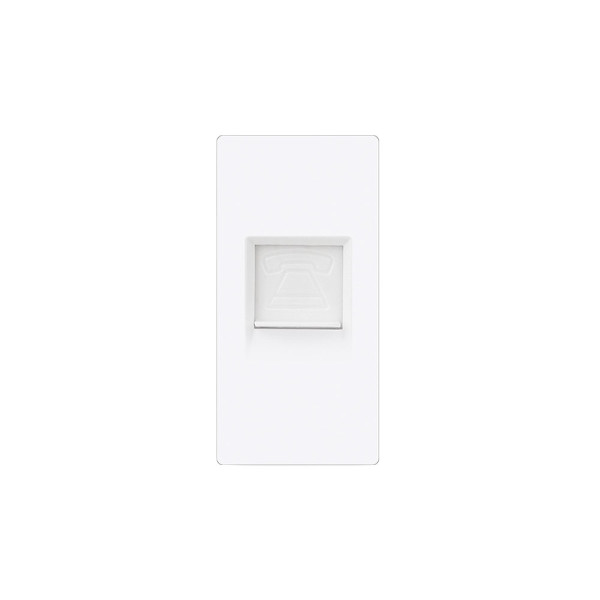 ELEMENT 1/2 PHONE SOCKET RJ11, WHITE                                                                                                                                                                                                                           