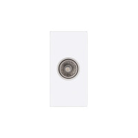 ELEMENT 1/2 TV SOCKET, WHITE                                                                                                                                                                                                                                   