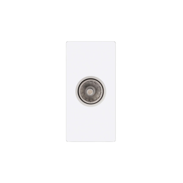 ELEMENT 1/2 TV SOCKET, WHITE                                                                                                                                                                                                                                   