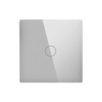 ELEMENT SMALL GLASS PANEL 1 GANG, GRAY                                                                                                                                                                                                                         