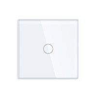 ELEMENT SMALL GLASS PANEL 1 GANG, WHITE                                                                                                                                                                                                                        