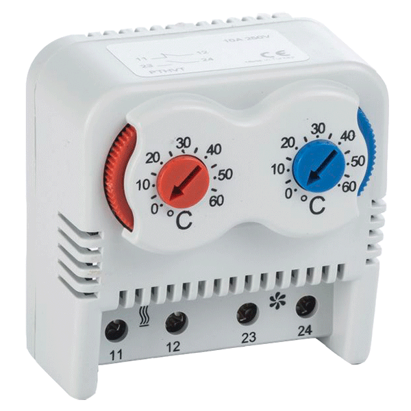 MECHANICAL THERMOSTAT 0-60° NC+NO                                                                                                                                                                                                                              