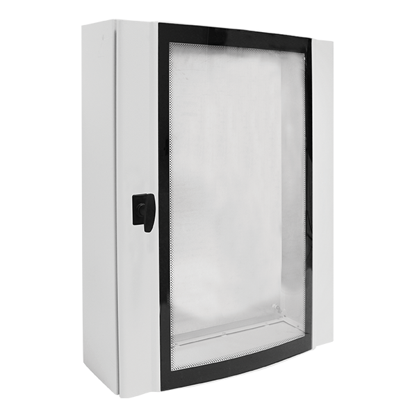 METAL DISTRIBUTION BOARD ELOX 120/60/25 TEMPERED GLASS,IP55                                                                                                                                                                                                    