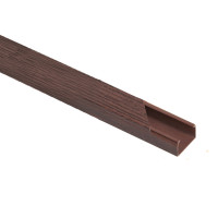 2m. 12x12 PLASTIC CABLE TRUNKING CT2 MAHOGANY                                                                                                                                                                                                                  
