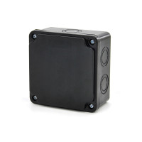 DISTRIBUTION BOX 150X150X80 BLACK, IP65                                                                                                                                                                                                                        