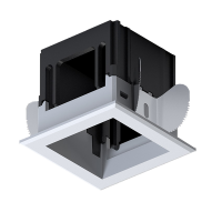 MODENA 1 MODULE RECESSED BOX WITH FRAME WHITE