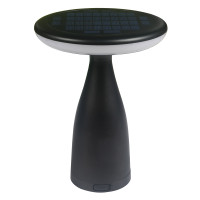 SOLAR LED TABLE LAMP 5W IP65, BLACK                                                                                                                                                                                                                            