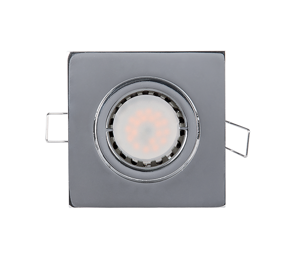 LED METALNA KVADRATNA SPOTLAMPA PAR 16 5.5W 2700-3000K SATIN NIKL