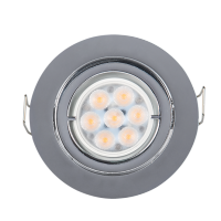 LED METALNA OKRUGLA SPOTLAMPA 6W 2700-3000K HROM