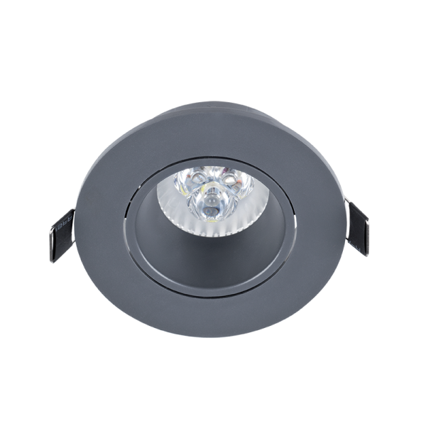 LED SPOT LAMPA PLASTIČNA OKRUGLA 6W GU10 2700K SIVA