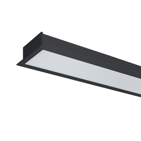 LED PROFIL ZA UGRADNU MONTAŽU S48 32W 6500K 1500MM CRNI