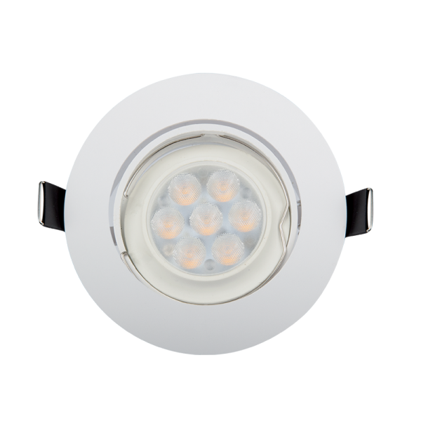 LED PLASTIČNA OKRUGLA SPOTLAMPA 6W 2700-3000K BELA